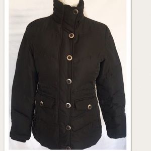 New York & Co Black Down Quilted Puffer Jacket